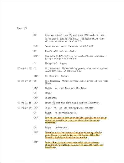Source document: NASA-UAP-D2, Apollo 17 Transcript, 1972