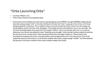 Source document: Western US Event