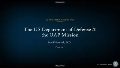 First page of AARO Brief to SASC DoD UAP Mission April 19 2023 508