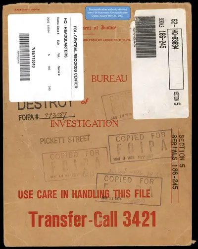 FBI vault file 62-HQ-83894 Section 5, primary source for the Oak Ridge wave
