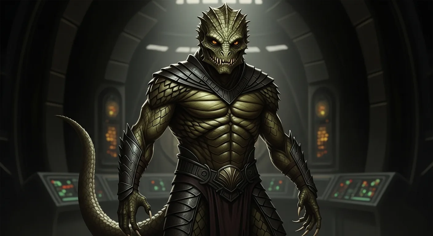 Armored figure rendered in dark tones evoking nineteenth century menace